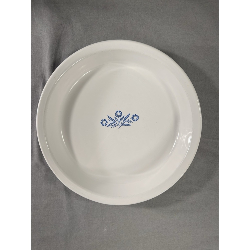 Vintage Corning Ware Blue Cornflower 9-inch pie plate P-309 9"x1.25" Baking